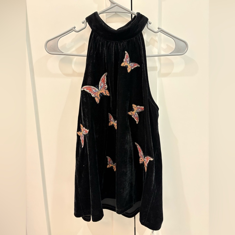 THML Velvet Butterfly top